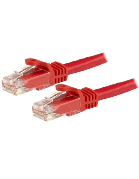 StarTech.com Cable de 1m Rojo de Red Gigabit Cat6 Ethernet RJ45 sin Enganche - Snagless