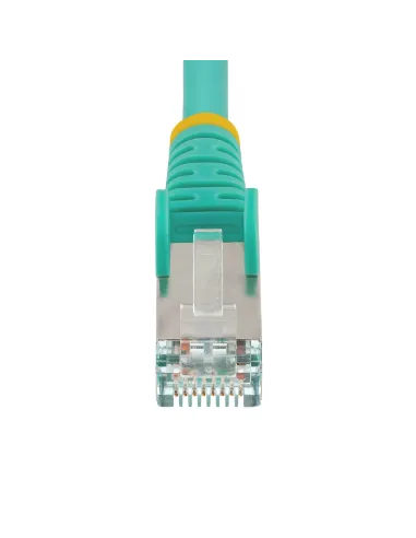 StarTech.com Cable de 1,5m de Red Ethernet CAT6a - Aguamarina - Low Smoke Zero Halogen (LSZH) - 10GbE - 500MHz - PoE++ de 100W