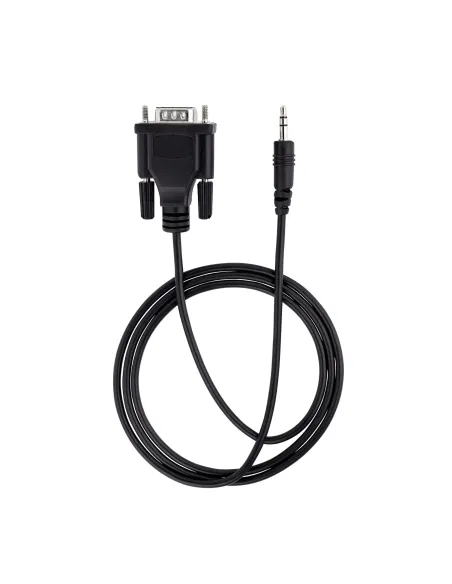 StarTech.com Cable de 1m Serie DB9 a 3,5mm para la Configuración de Dispositivos Serie - Cable RS232 DB9 macho a 3,5 mm para