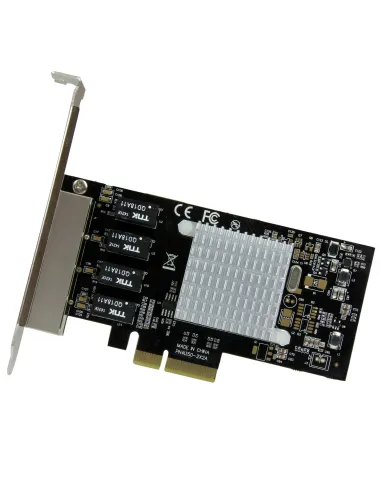 StarTech.com Tarjeta de Red PCI Express Ethernet Gigabit con 4 Puertos RJ45 Chipset Intel i350