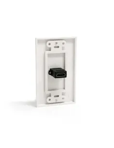 StarTech.com HDMIPLATE placa de pared y cubierta de interruptor Blanco 2