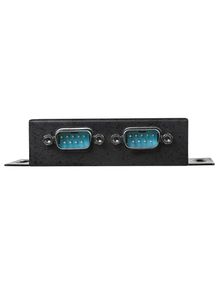 StarTech.com Concentrador Hub Industrial de 2 Puertos Serie Serial RS232 a USB Montaje Riel DIN Pared