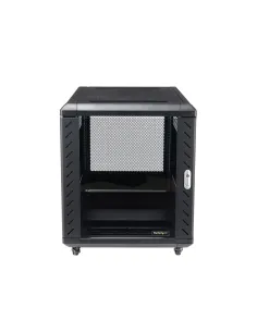 StarTech.com Armario Rack para Servidores 12U 19" 4 Columnas - Rack de Servidores con Cerradura y Seguro - Rack con Ruedas y 2