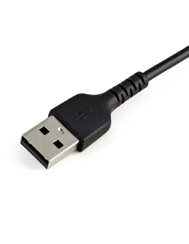 StarTech.com Cable Resistente USB-A a Lightning de 15 cm Negro - Cable de Sincronización y Carga USB Tipo A a Lightning con