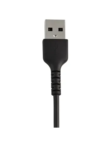 StarTech.com Cable Resistente USB-A a Lightning de 15 cm Negro - Cable de Sincronización y Carga USB Tipo A a Lightning con