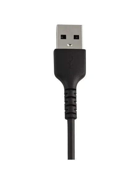 StarTech.com Cable Resistente USB-A a Lightning de 15 cm Negro - Cable de Sincronización y Carga USB Tipo A a Lightning con