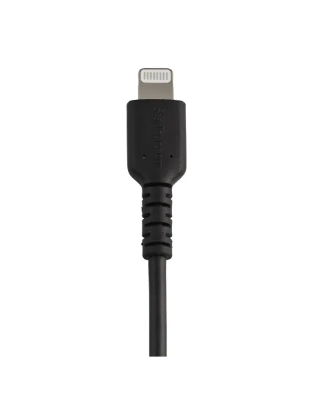 StarTech.com Cable Resistente USB-A a Lightning de 15 cm Negro - Cable de Sincronización y Carga USB Tipo A a Lightning con