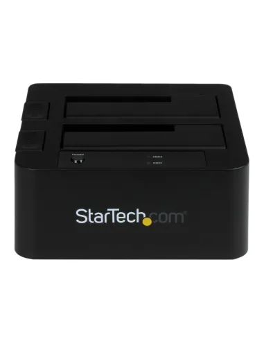 StarTech.com Docking Station eSATA USB 3.0 con UASP de 2 Bahías para Disco Duro o SSD SATA de 2,5 o 3,5 Pulgadas