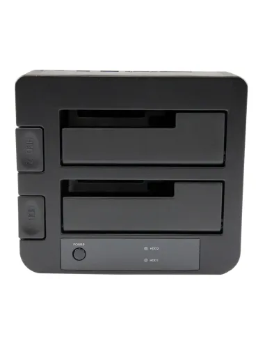 StarTech.com Docking Station eSATA USB 3.0 con UASP de 2 Bahías para Disco Duro o SSD SATA de 2,5 o 3,5 Pulgadas