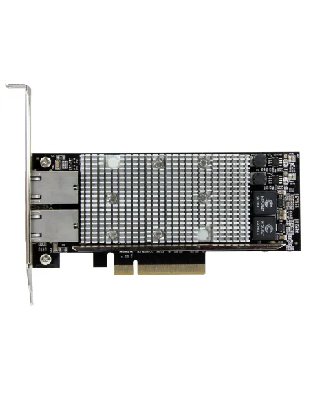 StarTech.com Tarjeta Adaptador de Red PCI Express Ethernet 10GBase-T con 2 Puertos RJ45 Chipset Intel x540