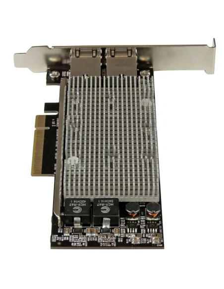 StarTech.com Tarjeta Adaptador de Red PCI Express Ethernet 10GBase-T con 2 Puertos RJ45 Chipset Intel x540