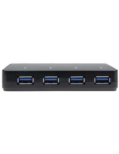 StarTech.com Concentrador USB 3.0 de 4 Puertos - 5Gbps - Ladrón con Puertos de Carga y Sincronización - Hub con 1 Puerto de 2,4A