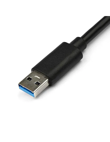 StarTech.com Adaptador Tarjeta de Red NIC Externa USB 3.0 de 1 Puerto Gigabit Ethernet RJ45 y Puerto USB - Negro