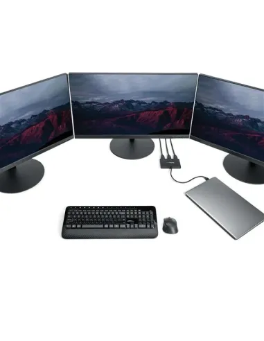 StarTech.com Adaptador USB-C Multimonitor de 3 Puertos - Hub Concentrador MST USB Tipo C a 3 Puertos HDMI - Divisor Splitter