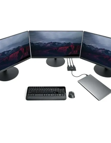 StarTech.com Adaptador USB-C Multimonitor de 3 Puertos - Hub Concentrador MST USB Tipo C a 3 Puertos HDMI - Divisor Splitter