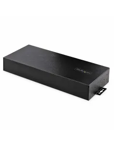 StarTech.com Hub Ladrón Industrial de Metal USB 3.0 5Gbps de 16 Puertos - de Montaje - Alimentación por Bloque de Terminales - 2