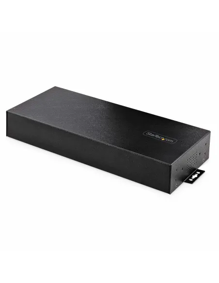 StarTech.com Hub Ladrón Industrial de Metal USB 3.0 5Gbps de 16 Puertos - de Montaje - Alimentación por Bloque de Terminales -
