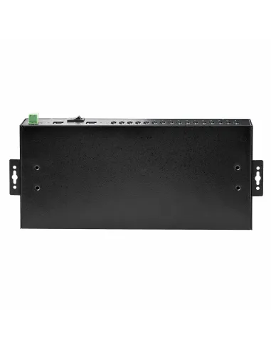 StarTech.com Hub Ladrón Industrial de Metal USB 3.0 5Gbps de 16 Puertos - de Montaje - Alimentación por Bloque de Terminales -