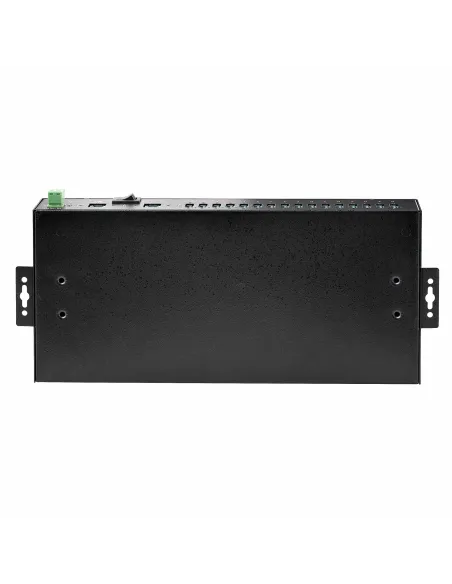 StarTech.com Hub Ladrón Industrial de Metal USB 3.0 5Gbps de 16 Puertos - de Montaje - Alimentación por Bloque de Terminales -
