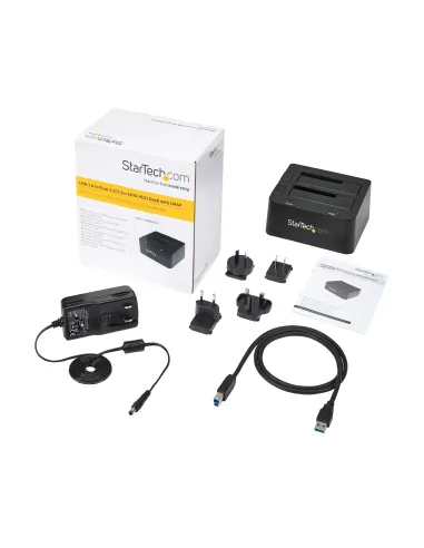 StarTech.com Docking Station de 2 Bahías USB 3.0 a SATA - Base de Acoplamiento USB de Discos Duros SSD SATA I II III de