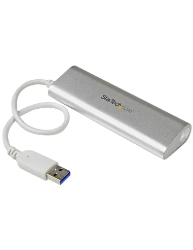 StarTech.com Hub Ladrón USB 3.0 de 4 Puertos - Hub Concentrador USB-A - Alimentado por el Bus - 5Gbps - Hub USB Portátil -