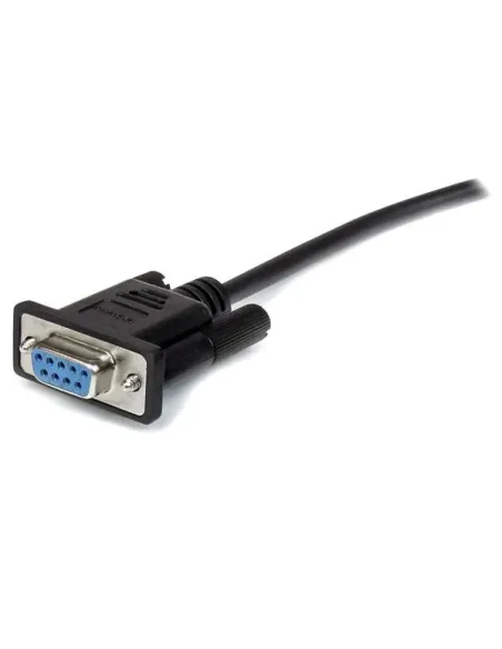 StarTech.com Cable 1m Extensión Directo Straight Through Serie Serial RS232 Vídeo EGA DB9 Macho a Hembra