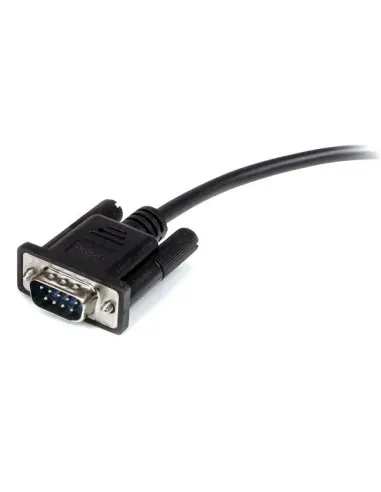 StarTech.com Cable 1m Extensión Directo Straight Through Serie Serial RS232 Vídeo EGA DB9 Macho a Hembra