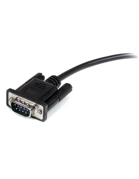 StarTech.com Cable 1m Extensión Directo Straight Through Serie Serial RS232 Vídeo EGA DB9 Macho a Hembra