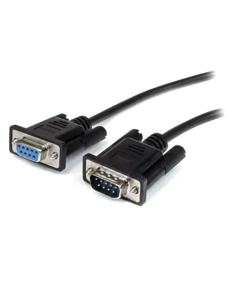 StarTech.com Cable 50cm Extensión Directo Straight Through Serie Serial RS232 Vídeo EGA DB9 Macho a Hembra