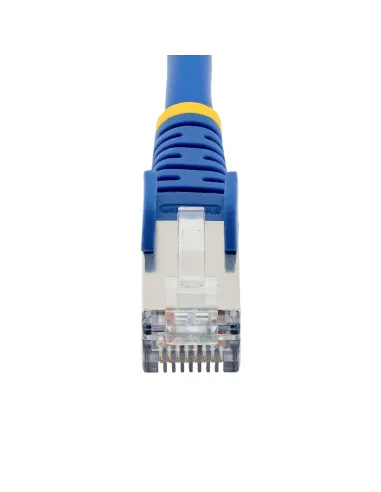 StarTech.com Cable de 0,5m de Red Ethernet CAT6a - Azul - Low Smoke Zero Halogen (LSZH) - 10GbE - 500MHz - PoE++ de 100W -