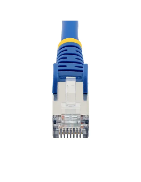 StarTech.com Cable de 0,5m de Red Ethernet CAT6a - Azul - Low Smoke Zero Halogen (LSZH) - 10GbE - 500MHz - PoE++ de 100W -