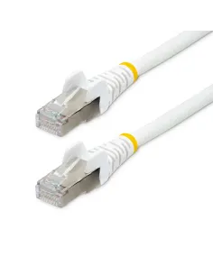 StarTech.com Cable de 5m de Red Ethernet CAT6a - Blanco - Low Smoke Zero Halogen (LSZH) - 10GbE - 500MHz - PoE++ de 100W -