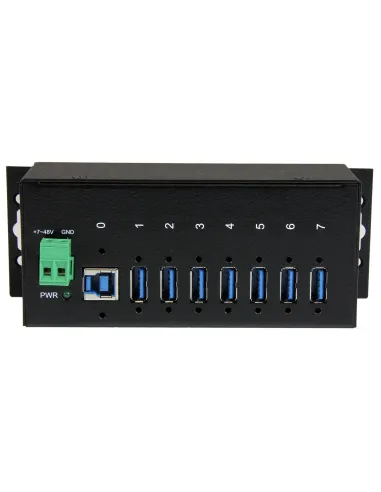 StarTech.com Hub Concentrador USB 3.0 de 7 Puertos - 5Gbps - Ladrón USB Industrial de Metal con Protección ESD y Protección de