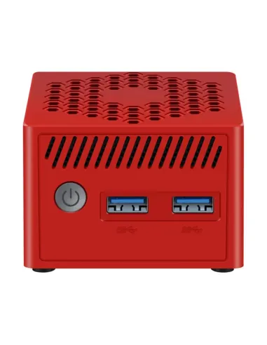 Mini ordenador leotec lempc06r n100 8gb 128gb rojo