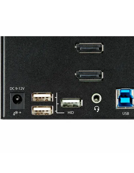 StarTech.com Switch Conmutador KVM de 2 Puertos DisplayPort 4K para 3 Monitores - Vídeo de 4K y 60Hz Ultra HD - HDR - Hub