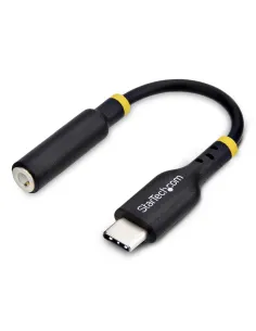 StarTech.com Adaptador de Audio USB-C a 3,5mm TRRS Minijack - Adaptador de Audio USB Tipo C para Auriculares con Micrófono -