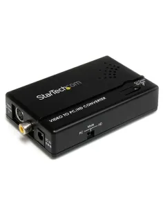 StarTech.com Adaptador Conversor de S-Video - Video Compuesto y por Componentes RCA a VGA