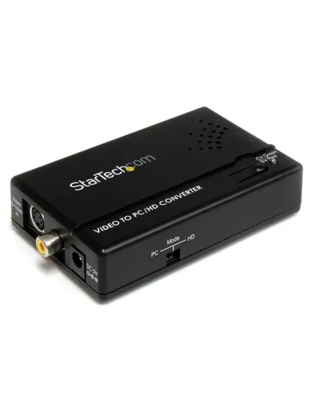 StarTech.com Adaptador Conversor de S-Video - Video Compuesto y por Componentes RCA a VGA