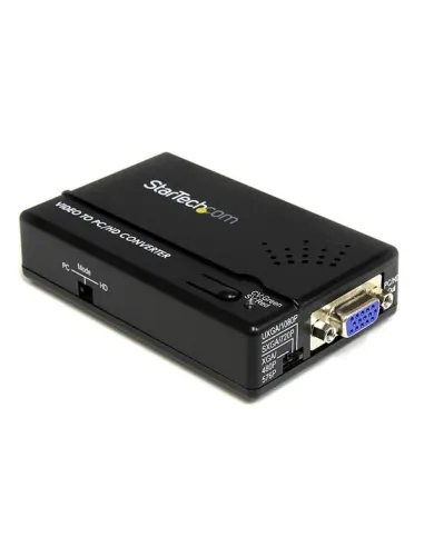 StarTech.com Adaptador Conversor de S-Video - Video Compuesto y por Componentes RCA a VGA