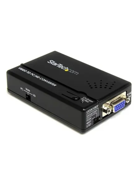 StarTech.com Adaptador Conversor de S-Video - Video Compuesto y por Componentes RCA a VGA