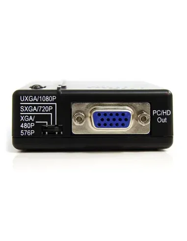 StarTech.com Adaptador Conversor de S-Video - Video Compuesto y por Componentes RCA a VGA