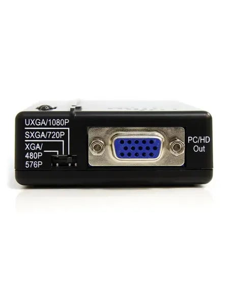 StarTech.com Adaptador Conversor de S-Video - Video Compuesto y por Componentes RCA a VGA