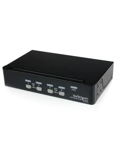 StarTech.com Conmutador Switch Profesional KVM 4 Puertos Vídeo VGA - USB - Hasta 1920x1440