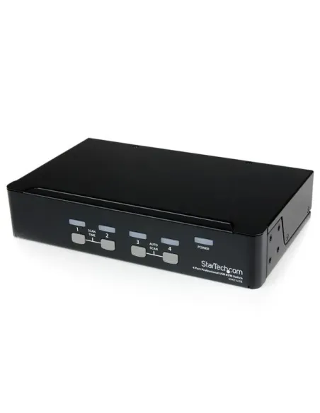 StarTech.com Conmutador Switch Profesional KVM 4 Puertos Vídeo VGA - USB - Hasta 1920x1440