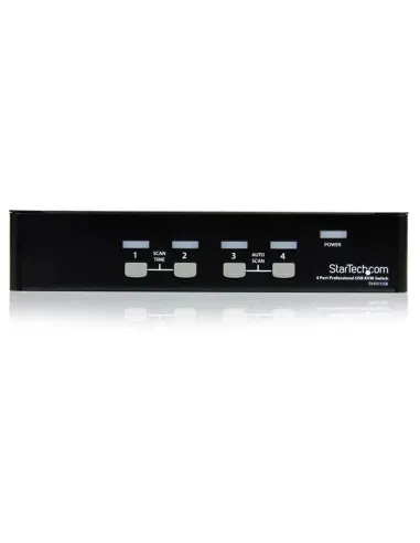 StarTech.com Conmutador Switch Profesional KVM 4 Puertos Vídeo VGA - USB - Hasta 1920x1440