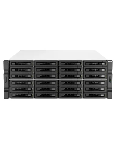 QNAP TS-H3087XU-RP NAS Bastidor (4U) Intel Xeon E E-2378 64 GB DDR4 0 TB QuTS hero Negro, Blanco