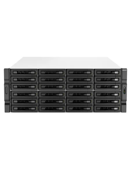 QNAP TS-H3087XU-RP NAS Bastidor (4U) Intel Xeon E E-2378 64 GB DDR4 0 TB QuTS hero Negro, Blanco