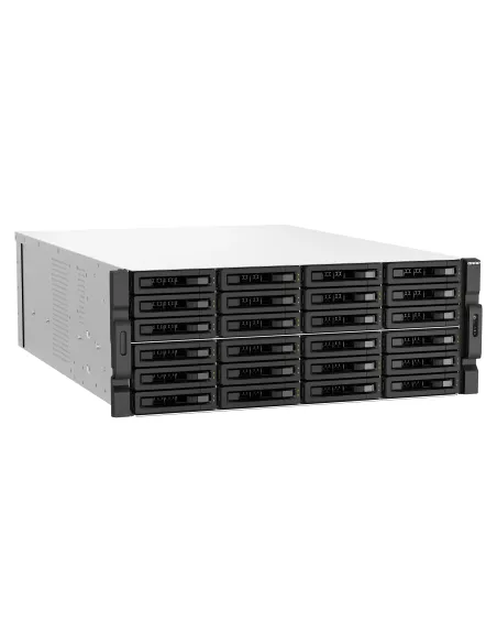 QNAP TS-H3087XU-RP NAS Bastidor (4U) Intel Xeon E E-2378 64 GB DDR4 0 TB QuTS hero Negro, Blanco