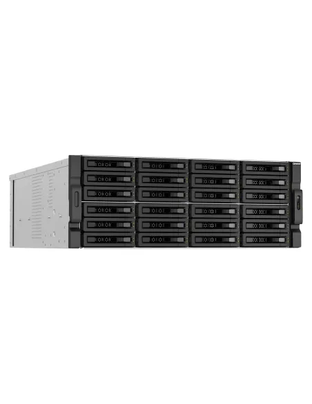 QNAP TS-H3087XU-RP NAS Bastidor (4U) Intel Xeon E E-2378 64 GB DDR4 0 TB QuTS hero Negro, Blanco