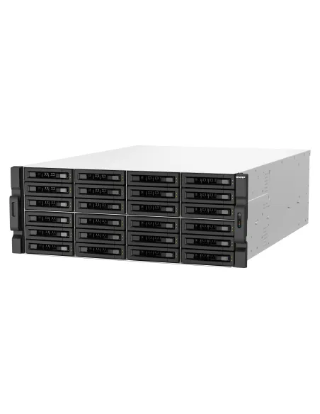 QNAP TS-H3087XU-RP NAS Bastidor (4U) Intel Xeon E E-2378 64 GB DDR4 0 TB QuTS hero Negro, Blanco